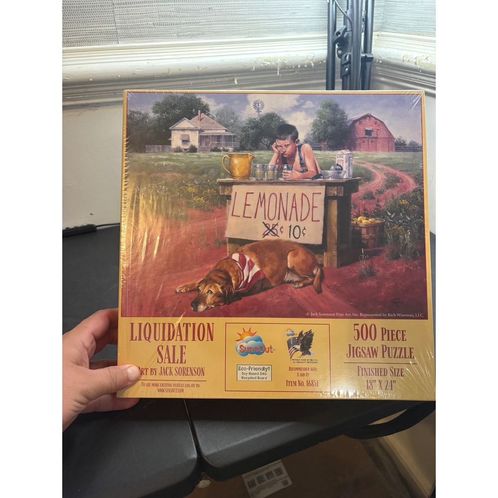 SunsOut Jack Sorenson Liquidation Sale 500 Piece Jigsaw Puzzle 16851 New